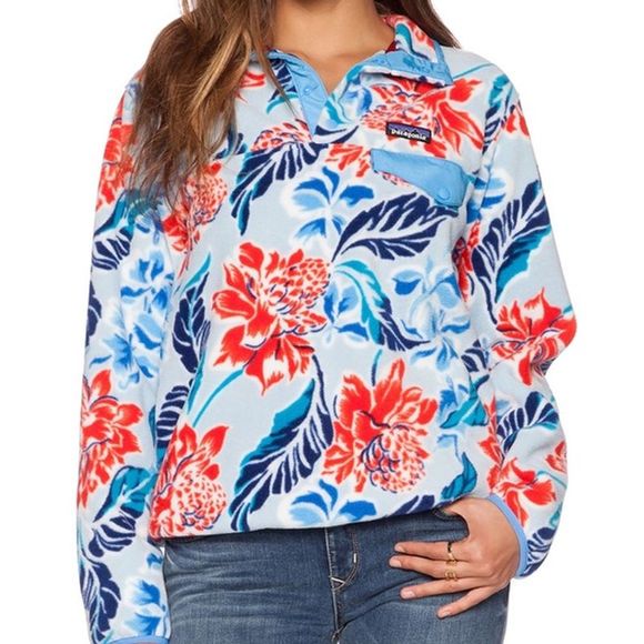 Patagonia Sweaters - Patagonia Hawaiian Hibiscus Floral Synchilla